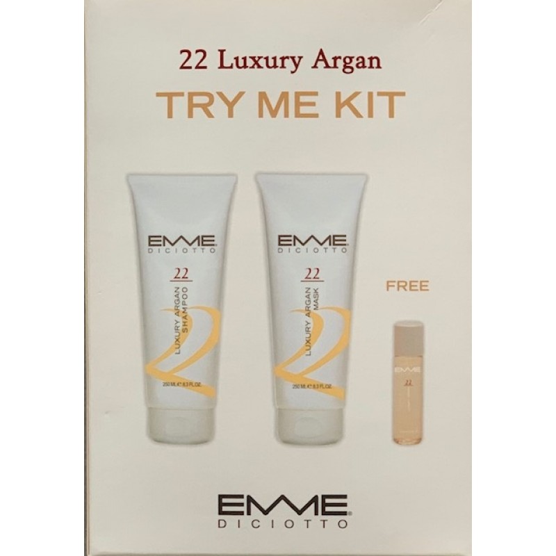 22 Luxury Argan Shampoo en Mask 250ml + 20ml olie 