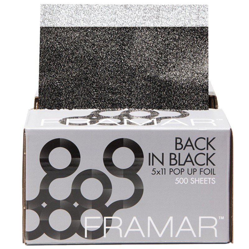 Voorgesneden Framar Back In Black Aluminiumfolie Medium Embossed (Reliëf) Pop Ups 12,7 cm x 28 cm 500 st
